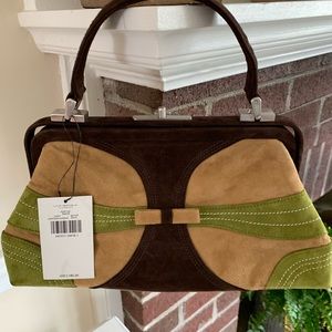 New Via Spiga suede handbag